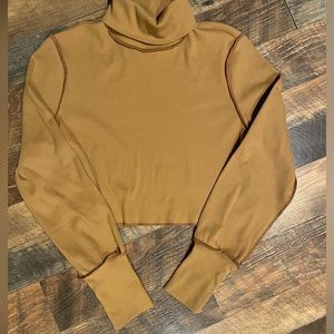 Forever 21 Crop Turtle Neck Top